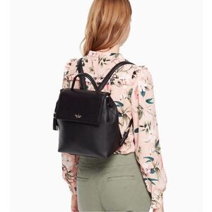 NWT Kate Spade  Kingston Drive Simona   Black   Leather Backpack